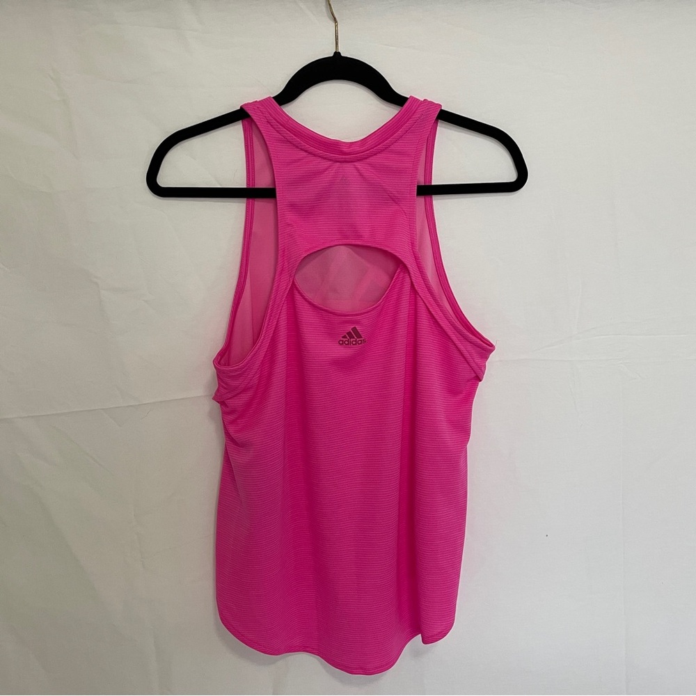 Adidas BOS logo tank top size medium in screaming pink/wild - Picture 8 of 9